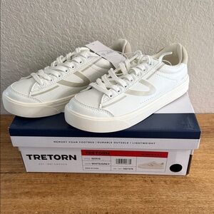 Tretorn “Serve” White Gray Women’s Sneakers